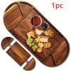 1PC Extra Large 26" X 13" Magnetic Acacia Wood Charcuterie Board with Handles, Perfect for Housewarming, Christmas, And Halloween Gifts.