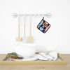 Border Collie Hippie Dawg Pair of Pot Holders Kitchen Heat Resistant Pot Holders Sets Oven Hot Pads for Cooking Baking BBQ, 7 1/2 x 7 1/2