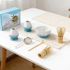 5pcs  Matcha Whisk Set with Ceramic Bowl & Bamboo Chasen - Complete Tea Kit, Scoop Sifter Suitable for Home Baristas